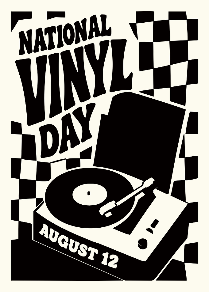 National Vinyl Day Retro Poster