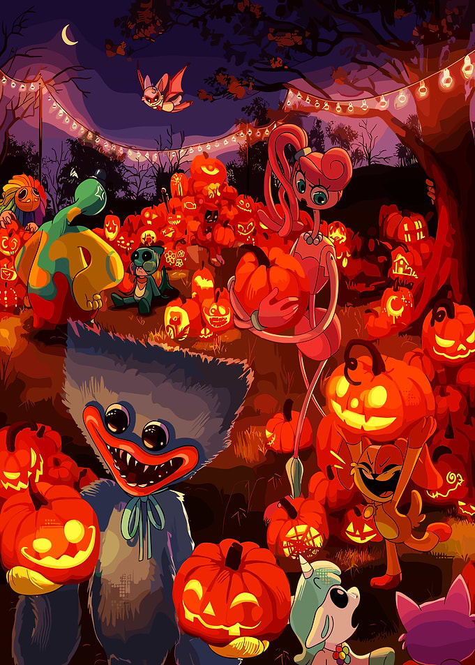 Poppy Playtime Halloween Pumpkin Patch