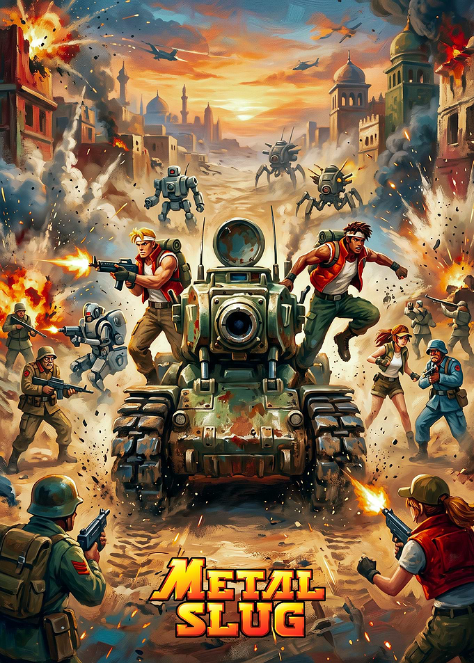 Metal Slug Action Battle Scene