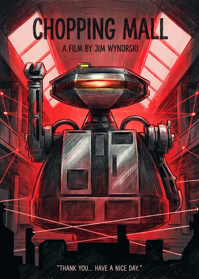 Chopping Mall Movie Sci Fi Horror Retro Art