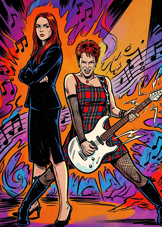 Freaky Friday Comic Art Illustration