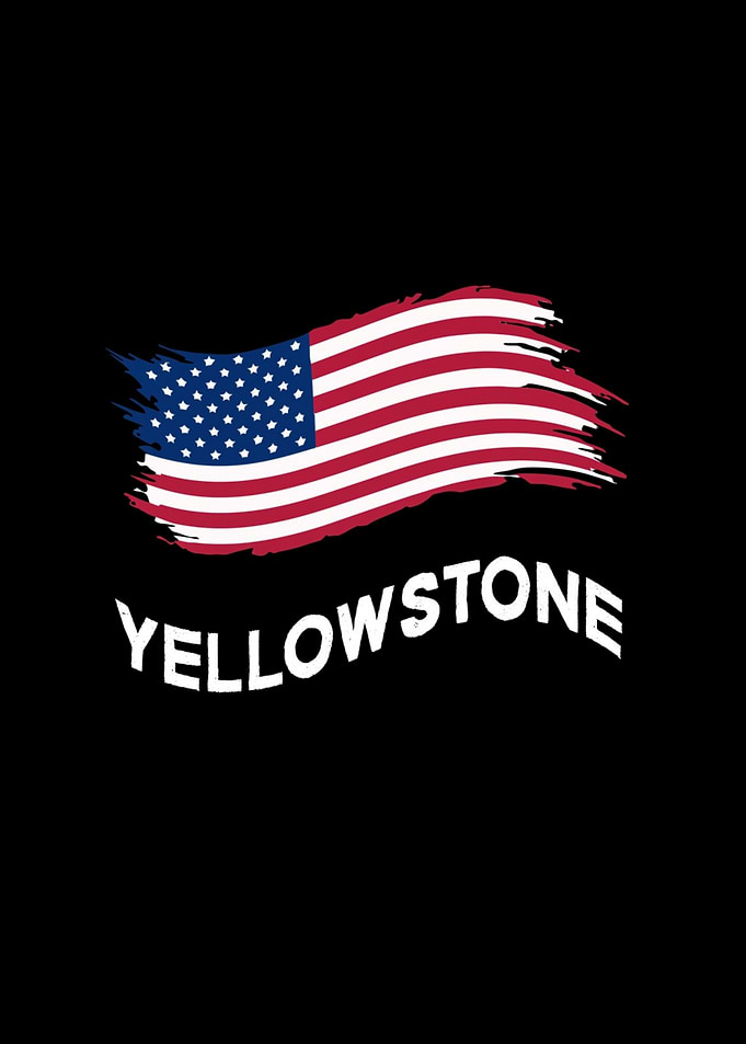 Yellowstone American Flag Graphic