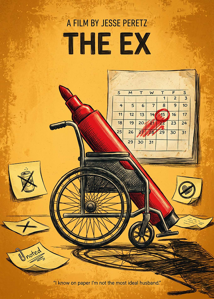 The Ex Movie Comedy Drama Retro Print