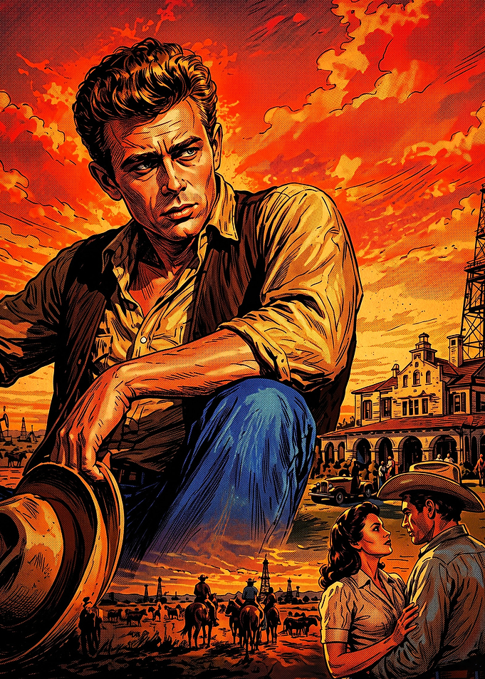 James Dean Giant Movie Poster Art