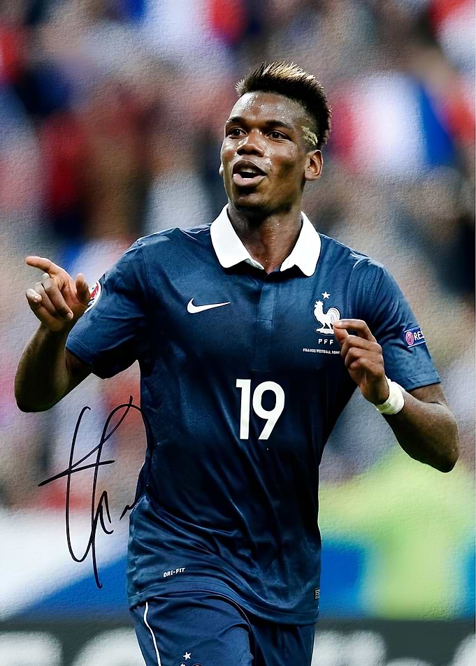 Paul Pogba France National Team Portrait