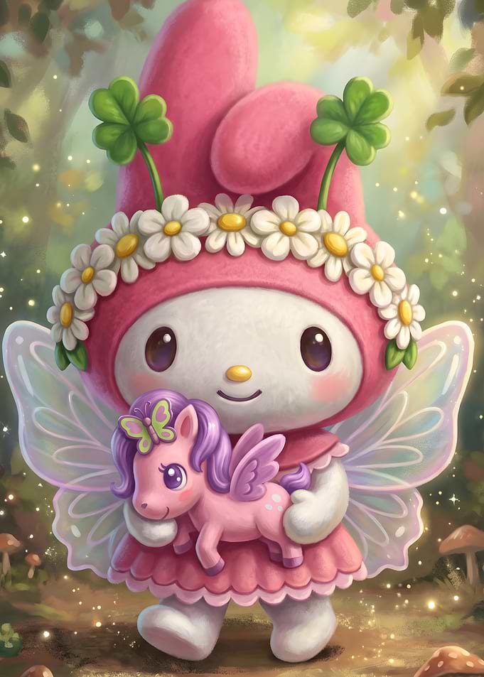 My Melody Fairy with Pegasus Toy