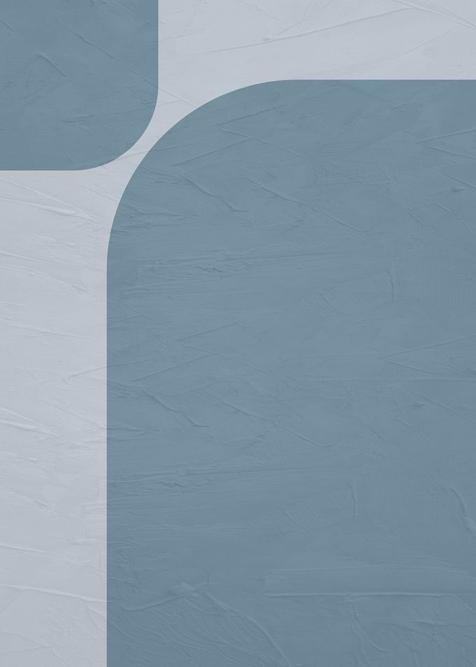 Minimalist Blue and Grey Abstract Shapes
