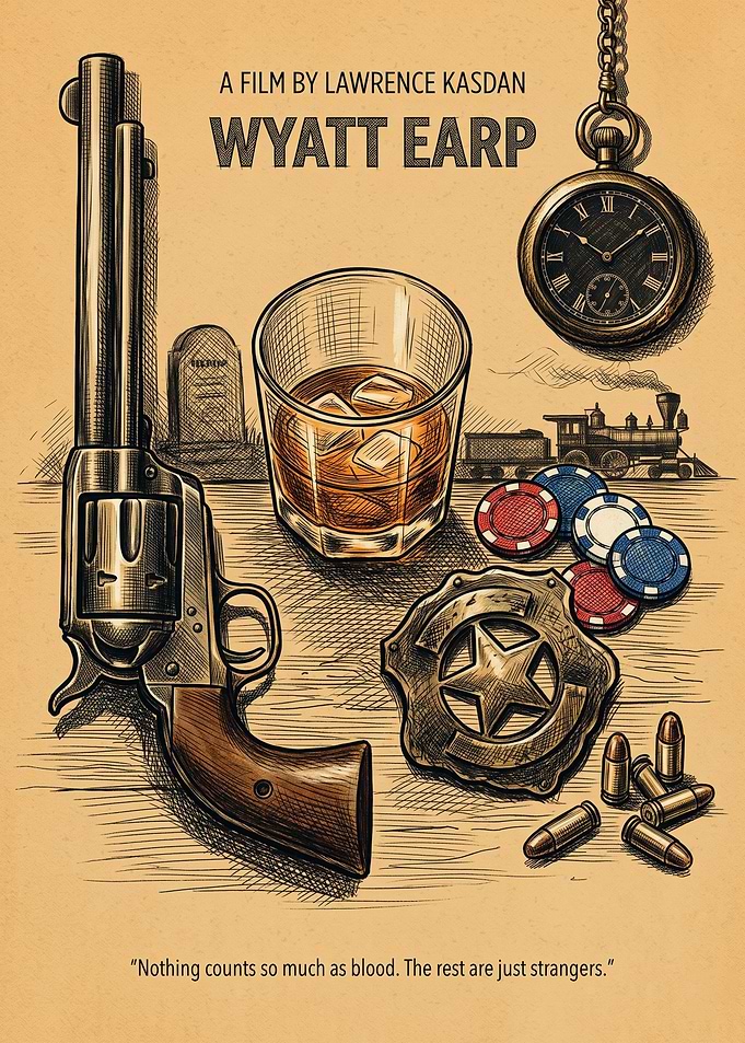 Wyatt Earp Movie Western Vintage Poster