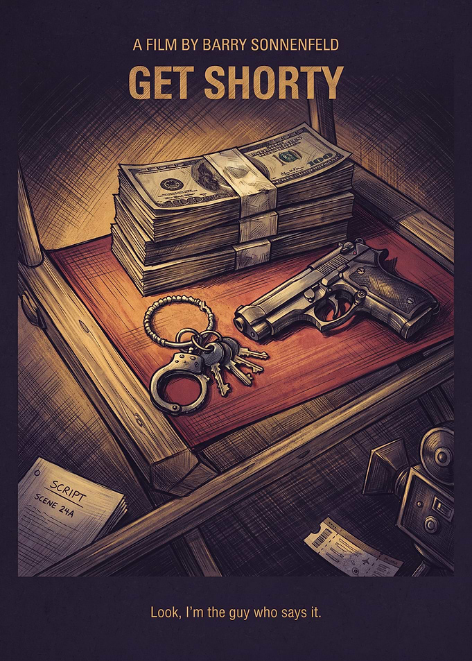 Get Shorty Movie Crime Comedy Retro Art