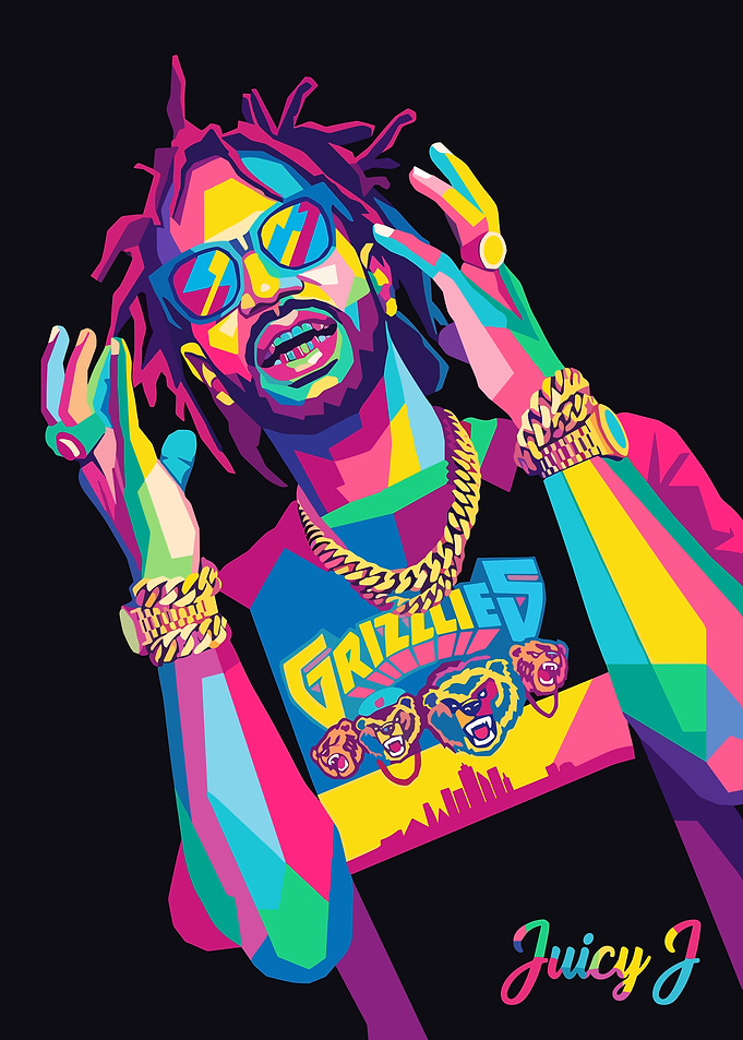Juicy J Pop Art Portrait