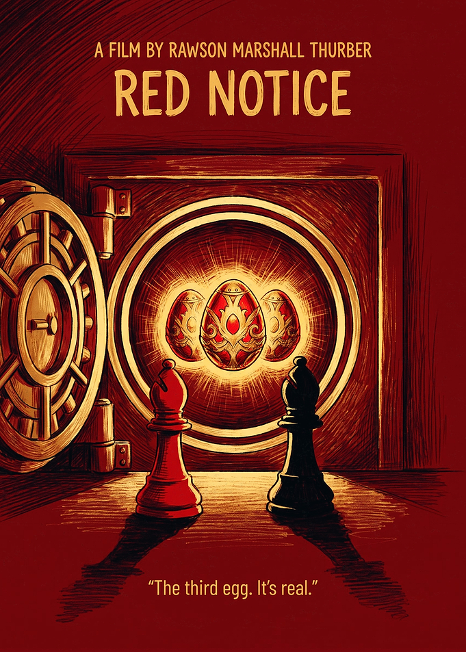 Red Notice Movie Action Comedy Crime Poster
