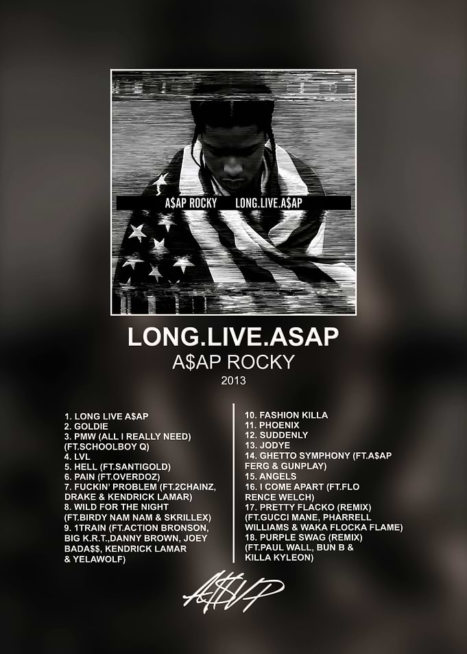 A$AP Rocky Long.Live.A$AP Album Poster