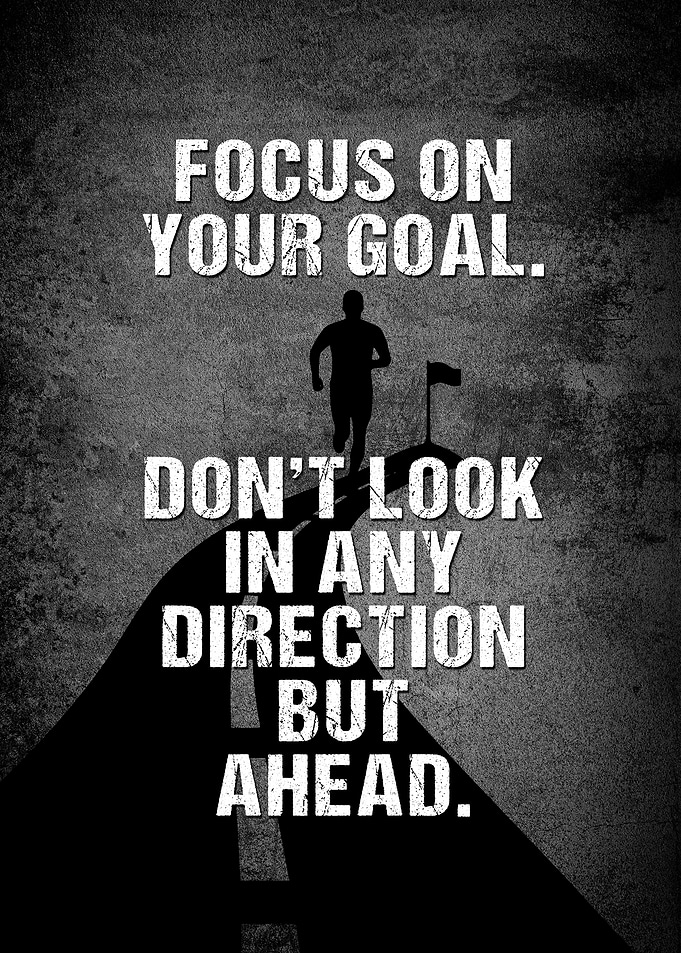 Focus On Your Goal Motivational Poster