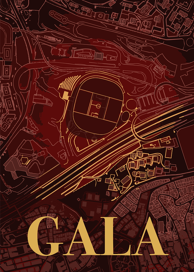Galatasaray Stadium Map Poster