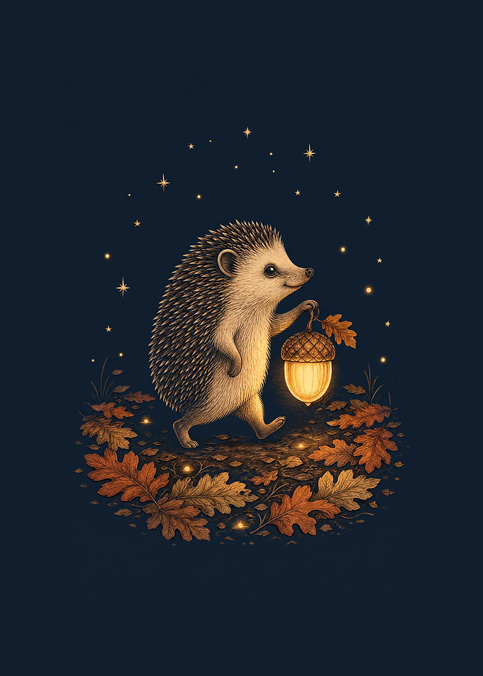 Acorn Lantern Hedgehog