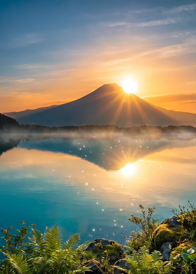 Sunrise Over Mount Fuji
