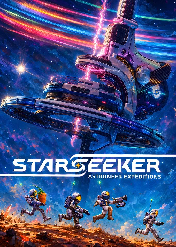Starseeker Astroneer Expeditions Game Poster