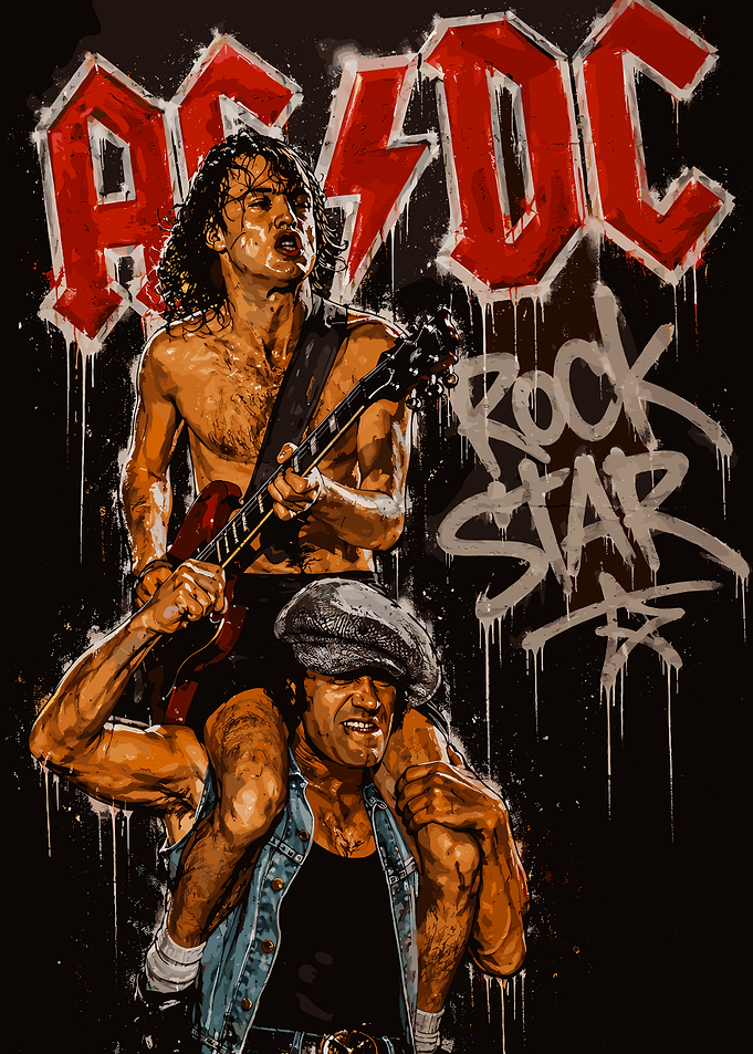 AC/DC Angus and Brian Rock Art