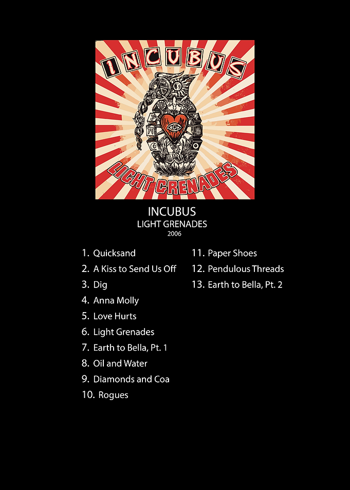 Incubus Light Grenades Album