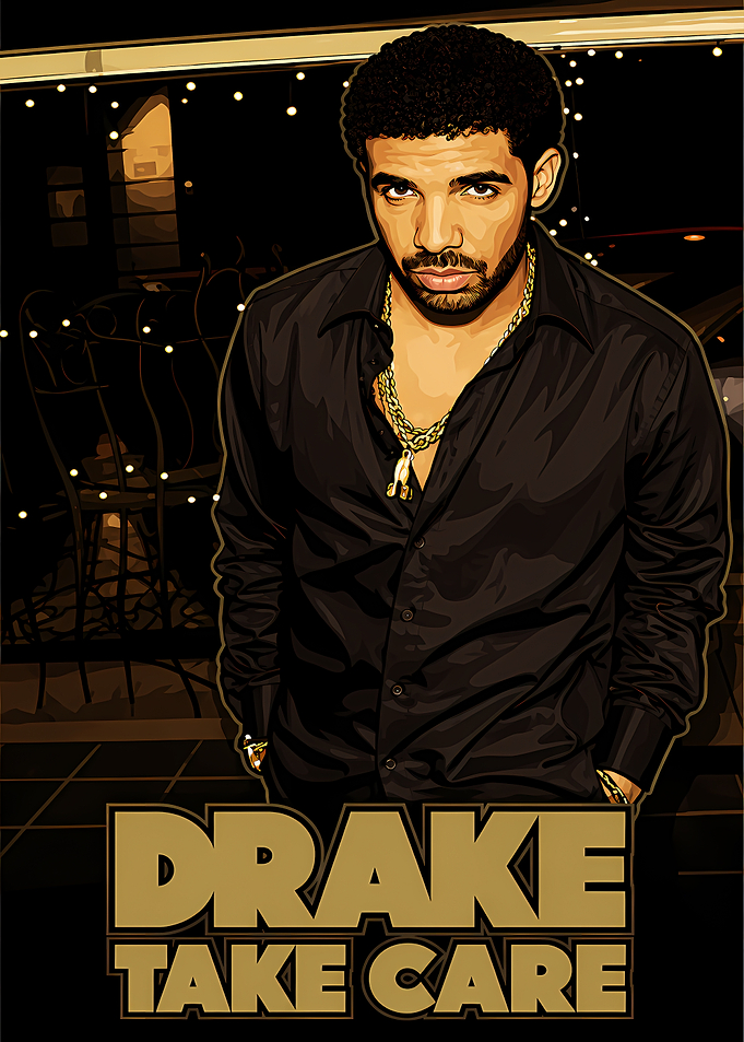 Drake Take Care Album Art Poster