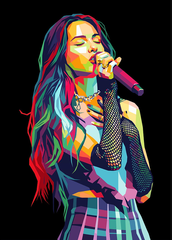 Olivia Rodrigo Pop Art Portrait