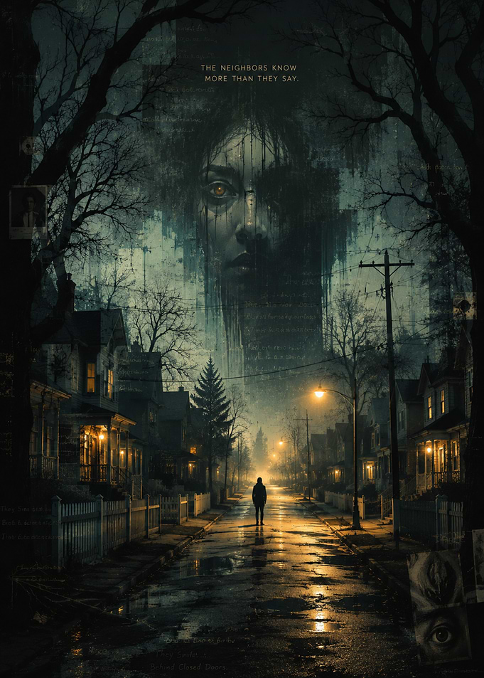 Eerie Suburban Mystery Movie Poster