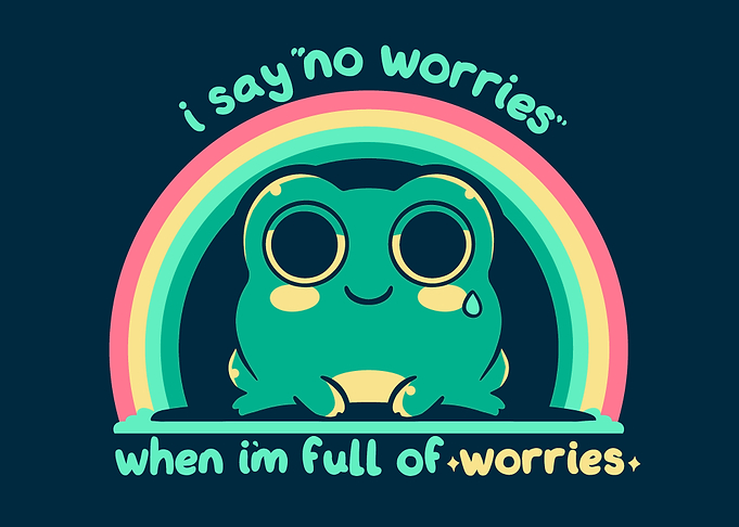 No Worries Frog