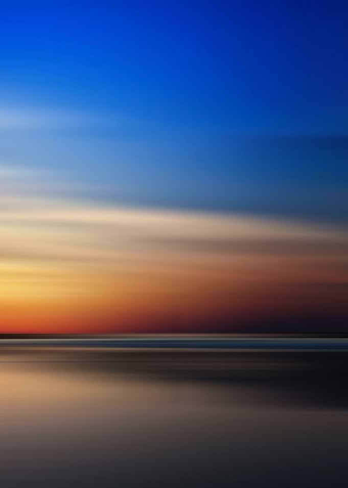 Abstract Motion Blur Sunset Horizon
