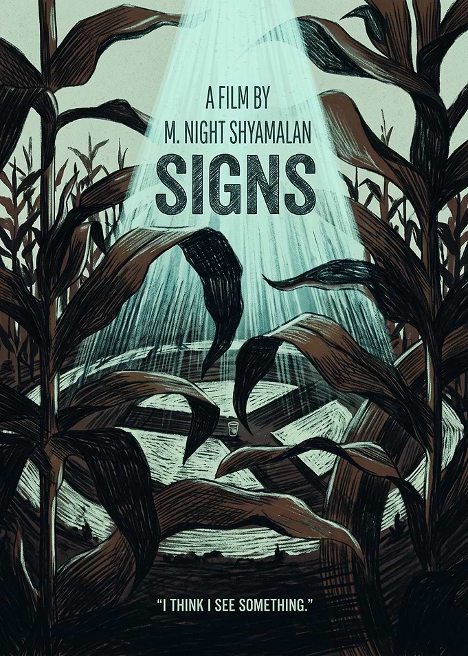 Signs Movie Sci Fi Thriller Alien Poster