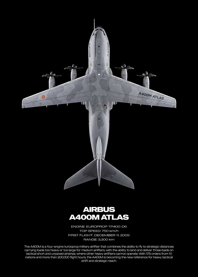 Airbus A400M Atlas Technical Poster