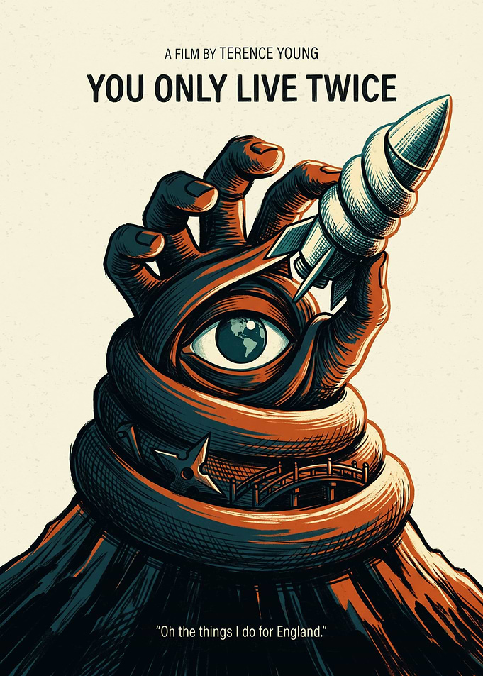 You Only Live Twice Movie Spy Action Art