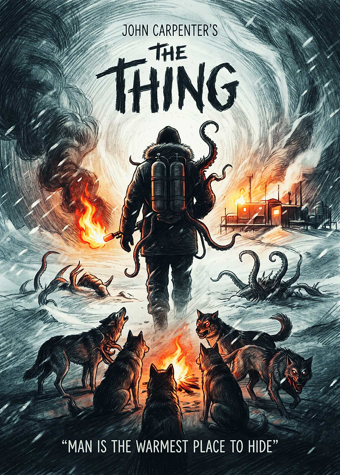 John Carpenter's The Thing 1982 horror movie scary