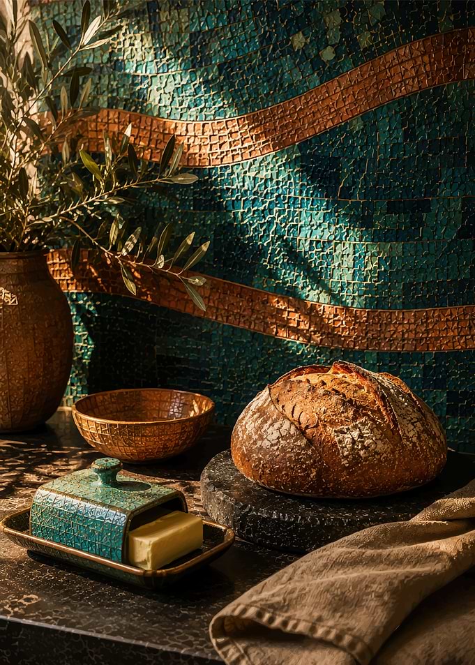 Artisan Sourdough Bread and Butter Setup