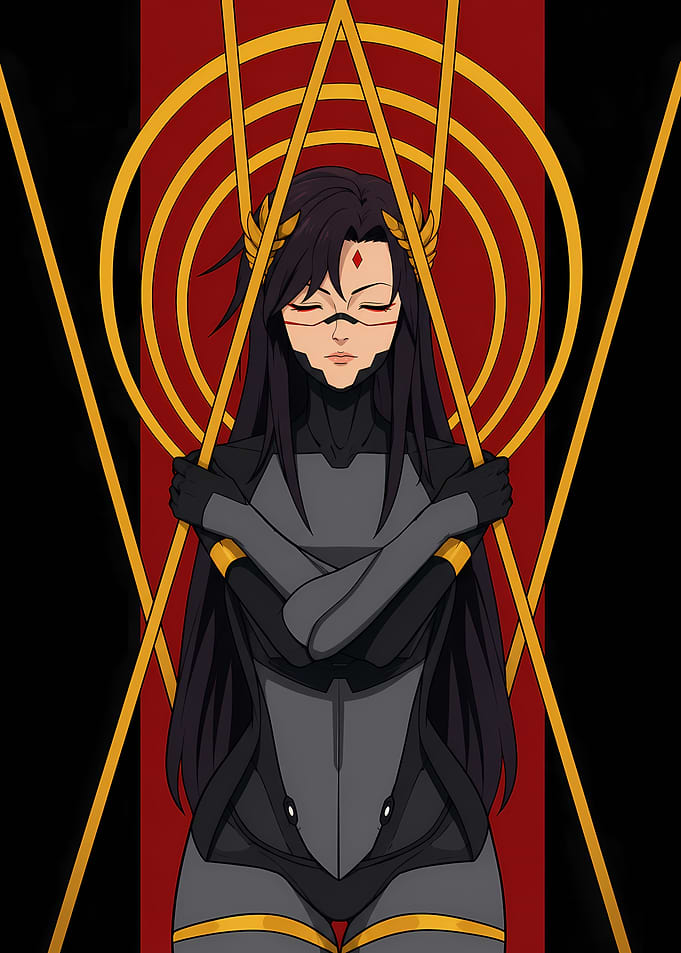 Signalis Cinder Fall Digital Anime Portrait