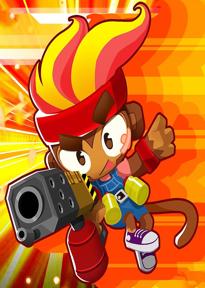 Bloons TD 6 Monkey Character Illustration
