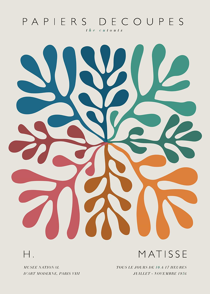 Henri Matisse Papiers Decoupes Exhibition Poster
