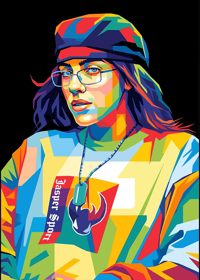 Billie Eilish Pop Art Portrait