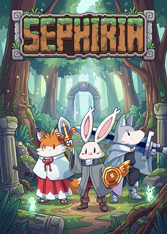 Sephiria Fantasy Adventure Game Poster