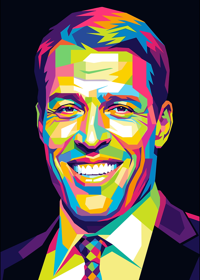Tony Robbins WPAP Pop Art Portrait
