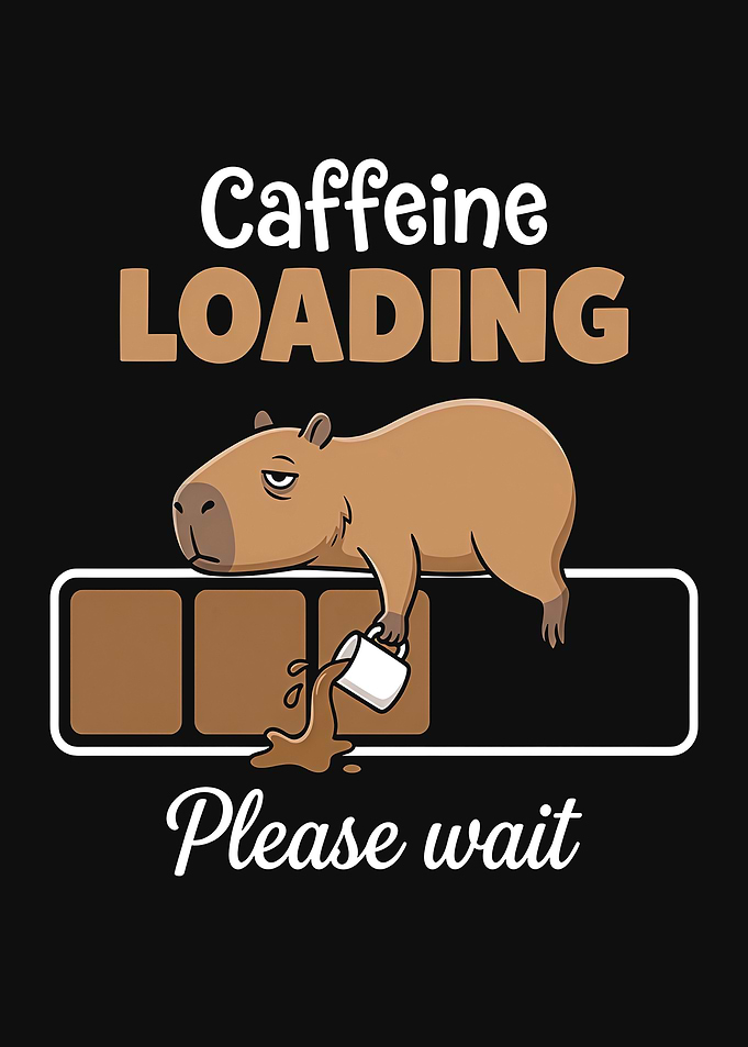 Caffeine Loading Capybara Coffee