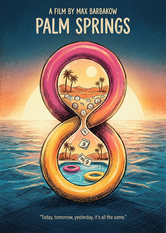 Palm Springs Movie Time Loop Comedy Art
