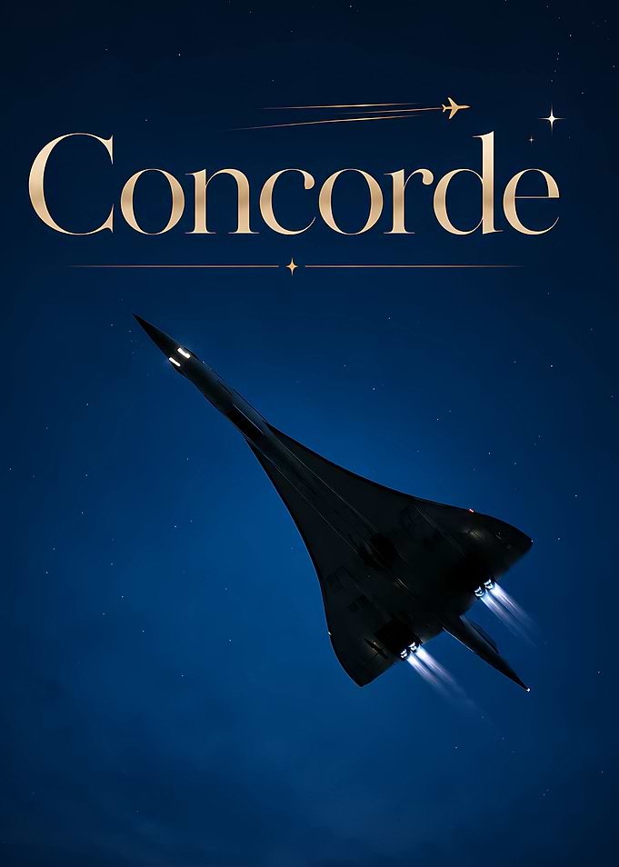Concorde Supersonic Jet Poster
