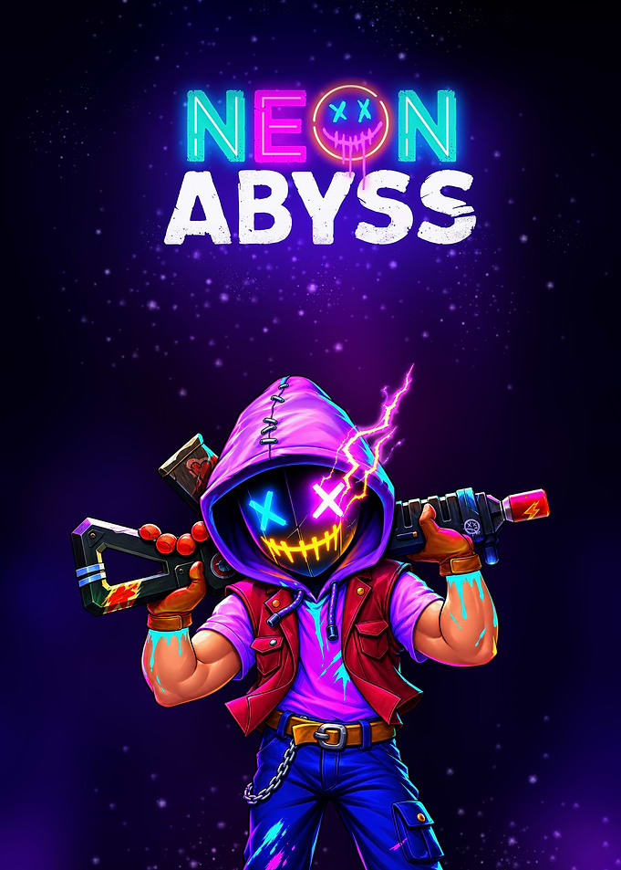 Neon Abyss Game Character Poster
