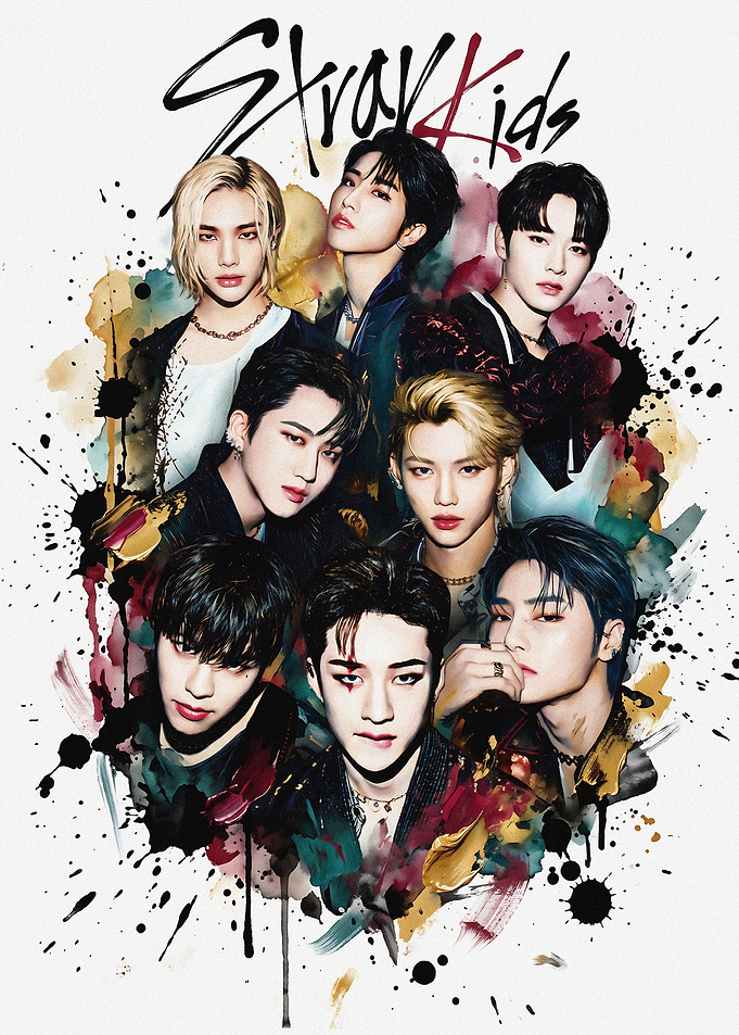 Stray Kids Group Portrait Poster