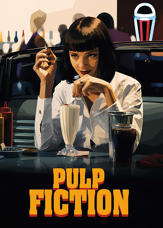 Pulp Fiction Mia Wallace Poster