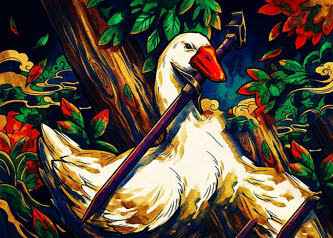 Warrior Goose with Sword
