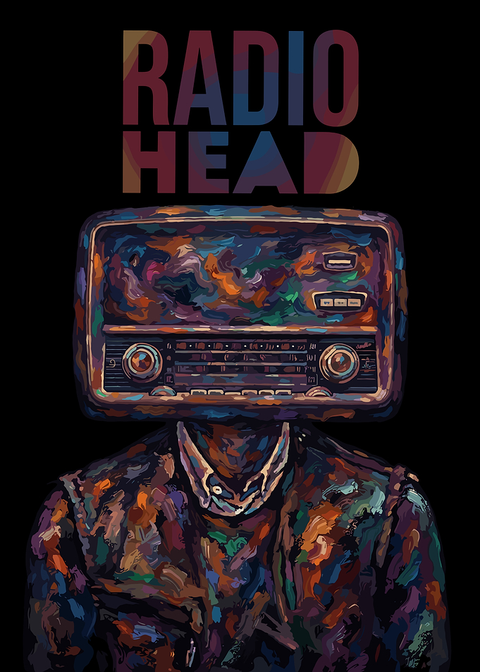 Radiohead Abstract Radio Head Portrait