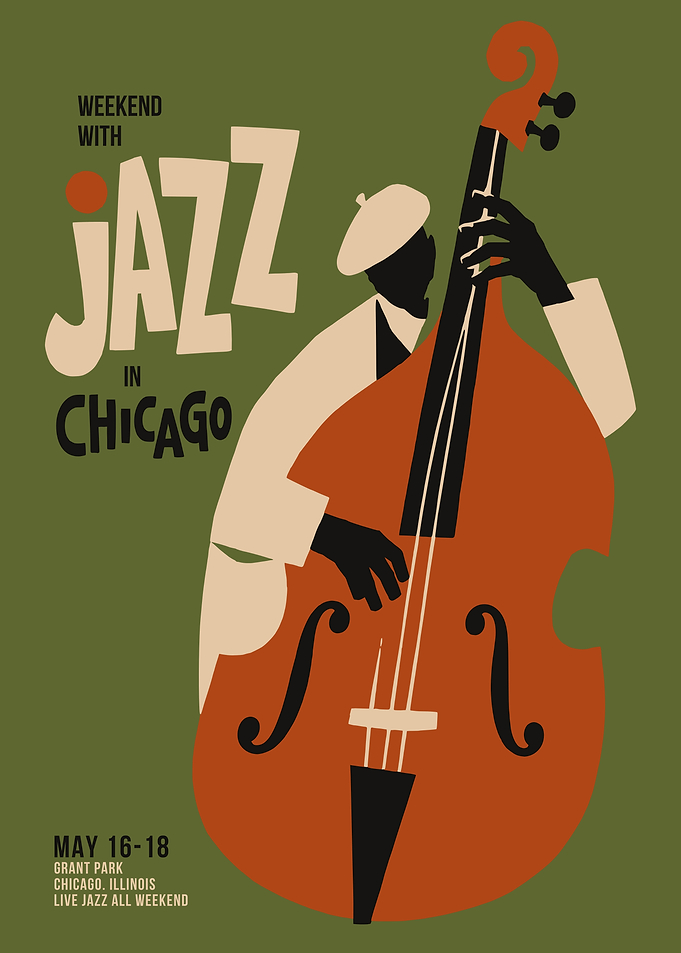 Weekend with Jazz in Chicago Poster