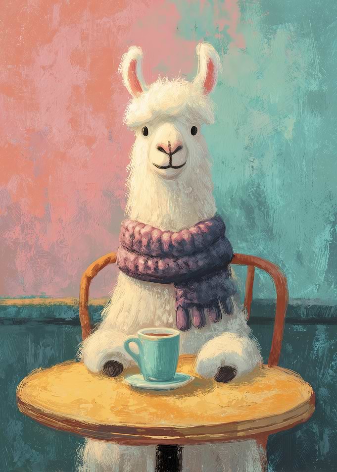 Llama Coffee Break