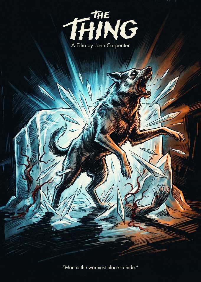 The Thing 1982 horror Movie Poster Art